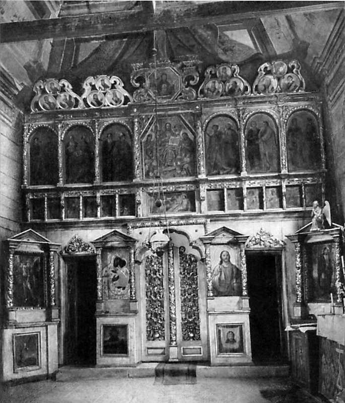 Церковь Николая Чудотворца, Бережаны (Тернопольский район, Украина, Тернопольская область). архивная фотография, Иконостас. Фото 1950-1960 г.г.