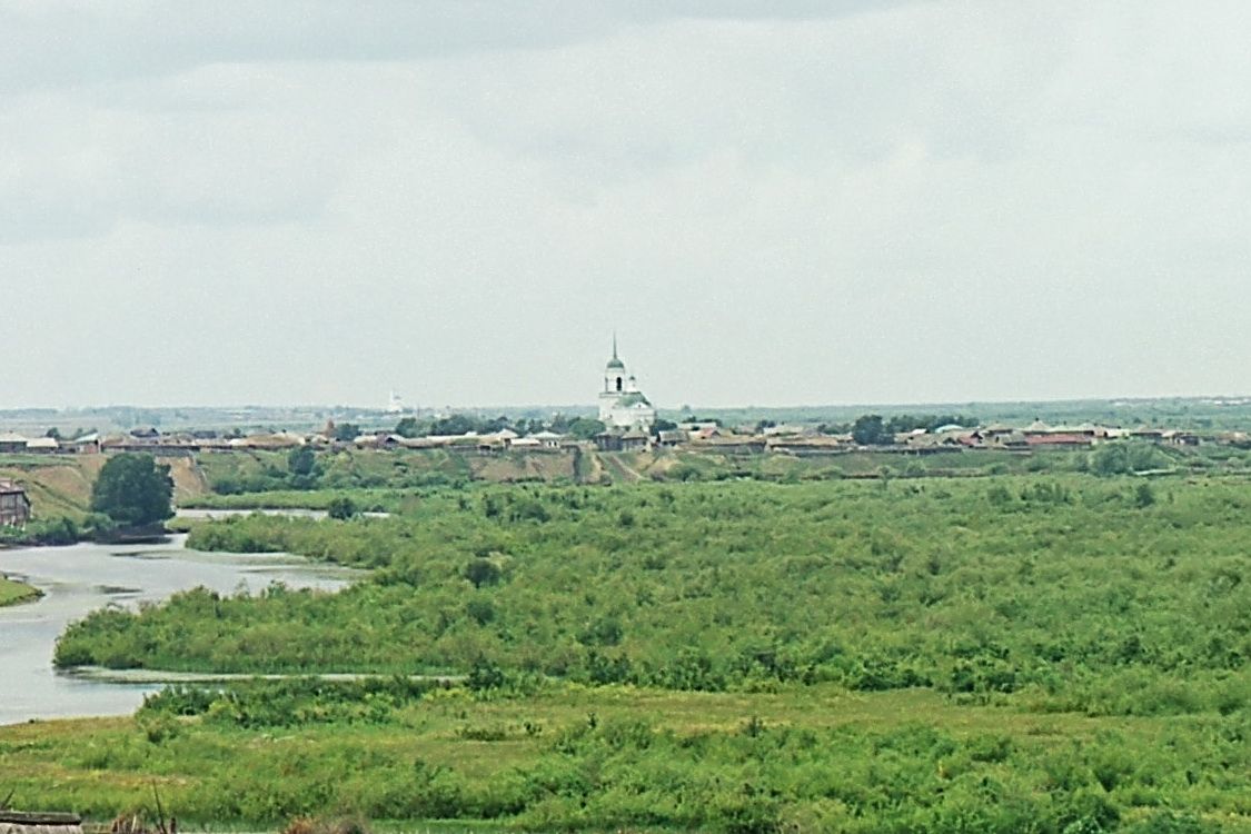 Церковь Иоанна Богослова, Верхняя Полевая (Шадринский район и г. Шадринск, Курганская область). архивная фотография, Фрагмент фото С. М. Прокудина-Горского. 1912 год. Источник: prokudin-gorskiy.ru/image.php?ID=1661