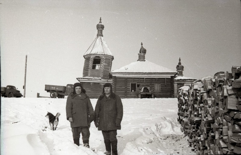 Верхняя Кежма (Мозговая). Неизвестная церковь. архивная фотография, 1960-ые годы. Фото Иосифа Косолапова