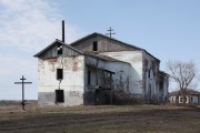 Церковь Спаса Преображения, Вид с северо-востока (пристрой к апсиде - бывшая кинобудка)<br>, Падерино, Далматовский район, Курганская область