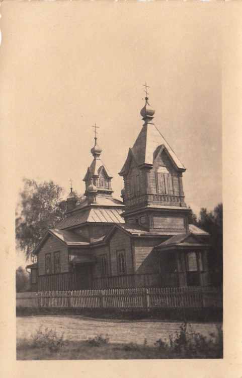 Озеро. Церковь Покрова Пресвятой Богородицы. архивная фотография, Фото 1942 г. с аукциона e-bay.de