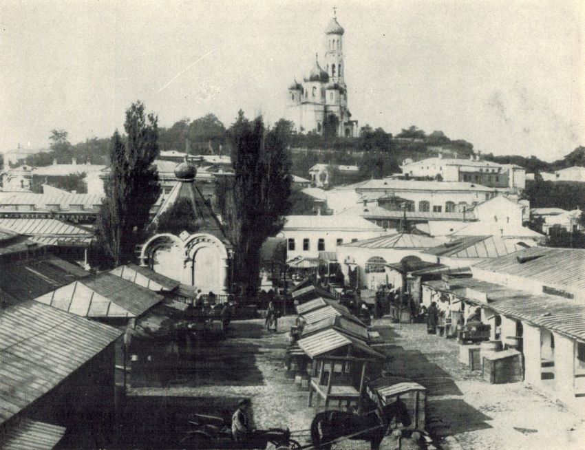 Собор Казанской иконы Божией Матери (старый), Ставрополь (Ставрополь, город, Ставропольский край). архивная фотография, С сайта https://pastvu.com/p/231416