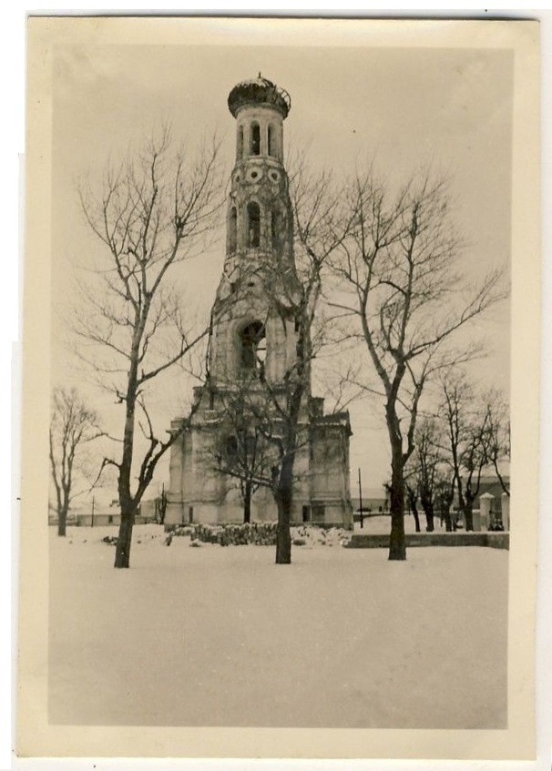Колокольня. Фото 1941 г. с аукциона e-bay.de, архивная фотография. Собор Казанской иконы Божией Матери (старый), Ставрополь (Ставрополь, город, Ставропольский край)