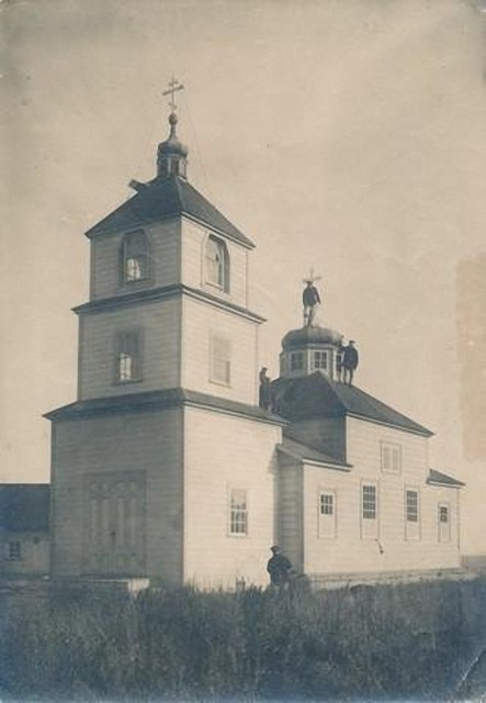 Церковь Михаила Архангела, Сент-Майкл (Аляска, США). архивная фотография, Фото 1913 года из фондов Российского государственного музея Арктики и Антарктики