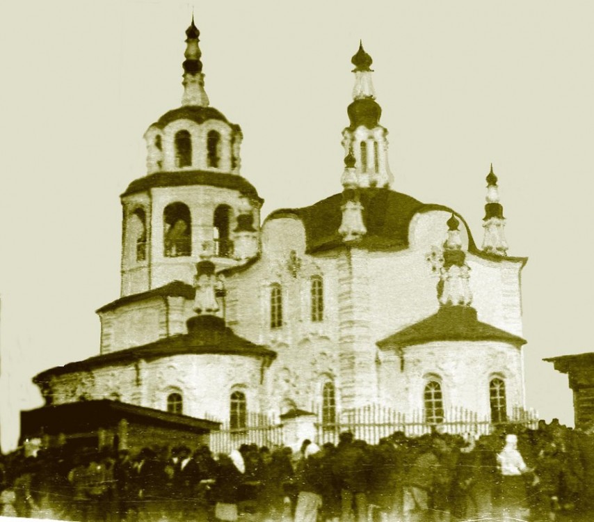 Богучаны. Церковь Петра и Павла (старая). архивная фотография, Старинное фото