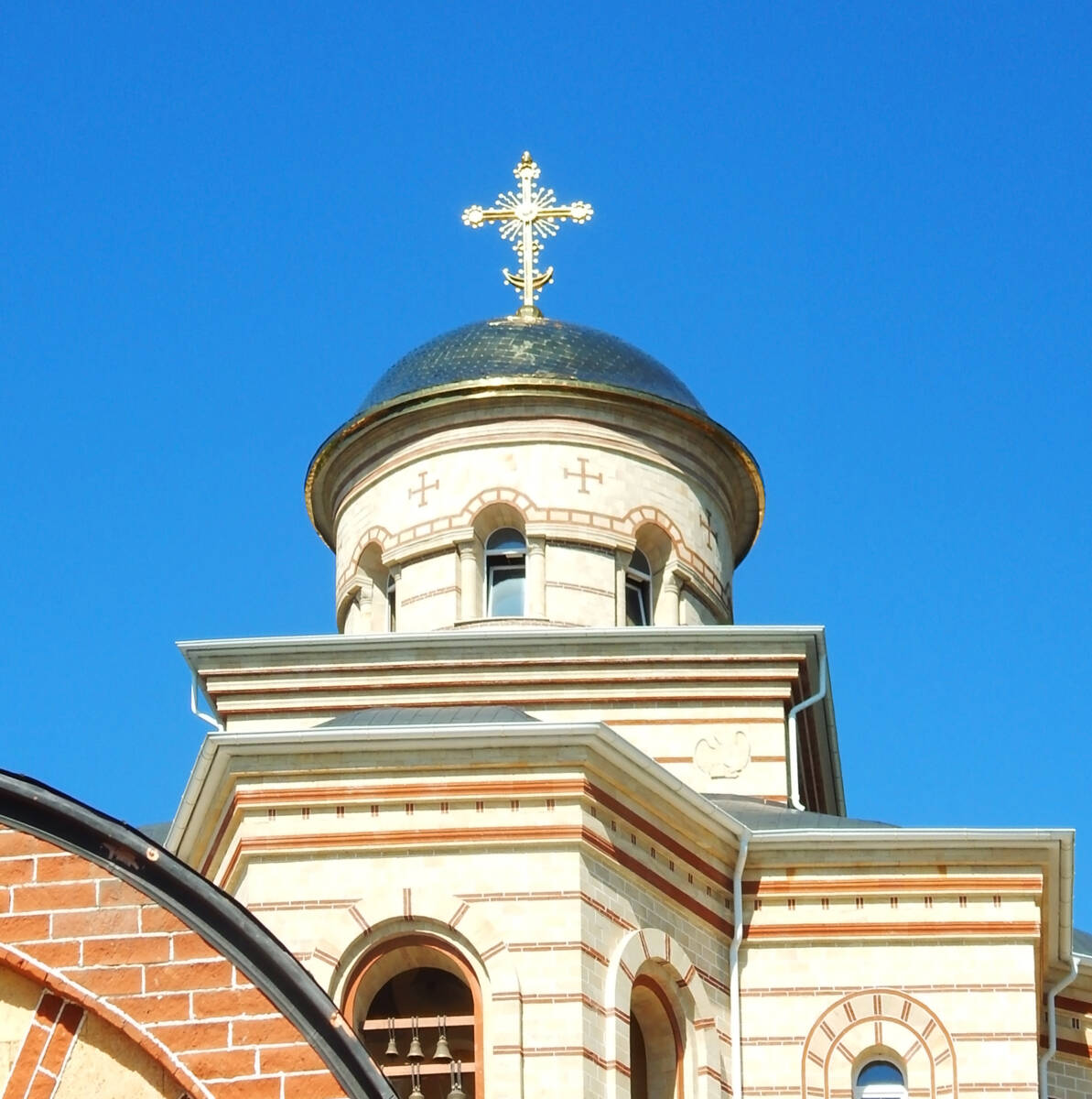Успенский Второафонский монастырь. Церковь Успения Пресвятой Богородицы (новая), Лермонтов (Лермонтов, город, Ставропольский край). архитектурные детали