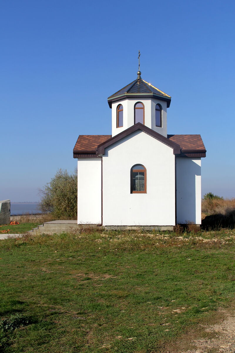 Неизвестная часовня, Песчаный (Анапа, город, Краснодарский край). общий вид в ландшафте