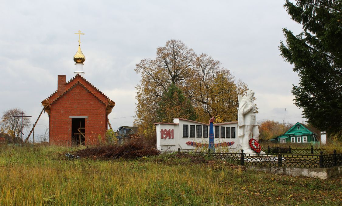 Церковь Николая Чудотворца, Бережок (Гаврилово-Посадский район, Ивановская область). общий вид в ландшафте