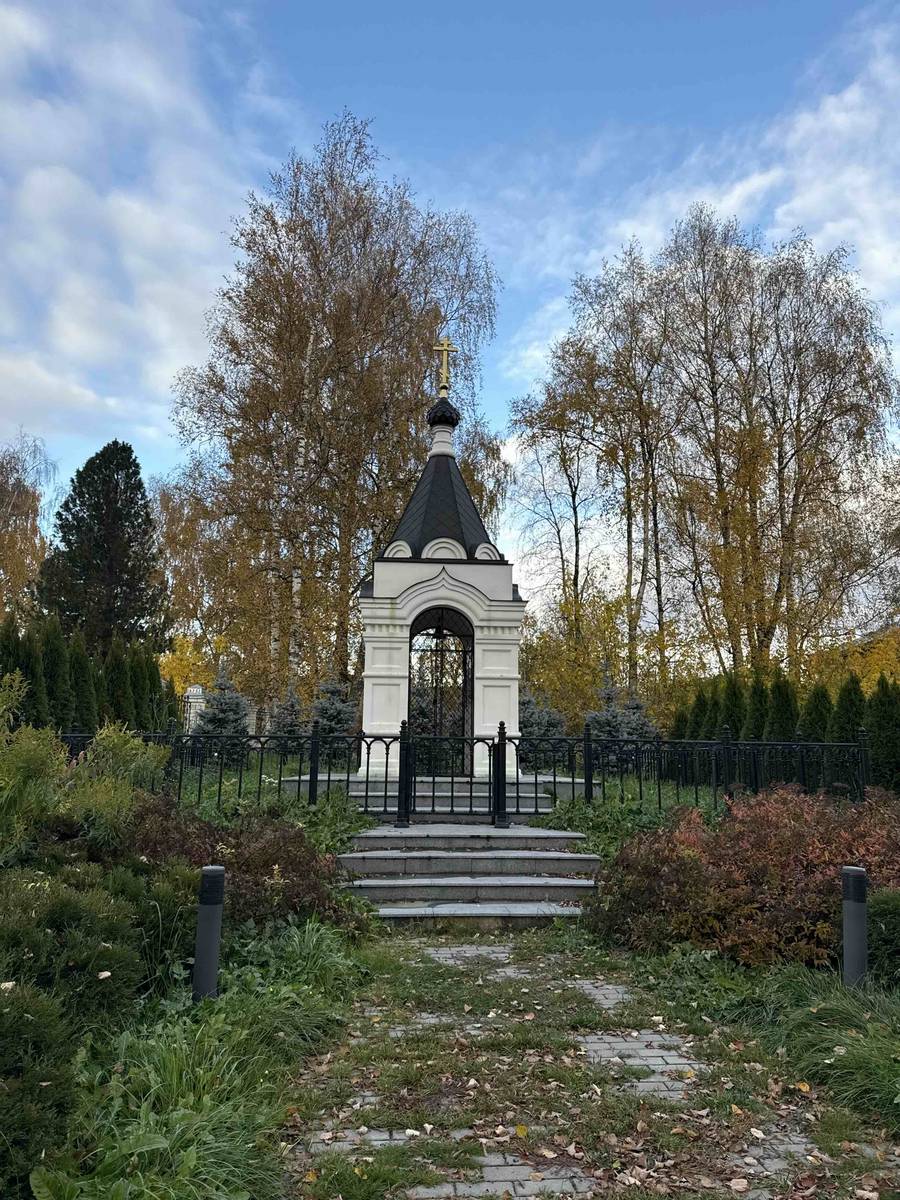 Часовня Новомучеников и исповедников Церкви Русской, Красное-на-Волге (Красносельский район, Костромская область). общий вид в ландшафте