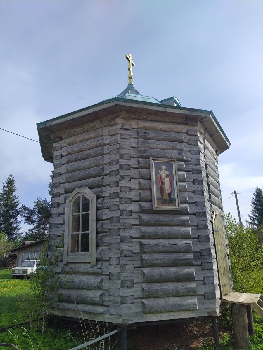 Неизвестная часовня, Кобылье Городище (Гдовский район, Псковская область). фасады, май 2025 года