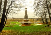 Часовня Екатерины (новая), Вид часовни в ландшафте<br>, Остров, Ленинский городской округ, Московская область