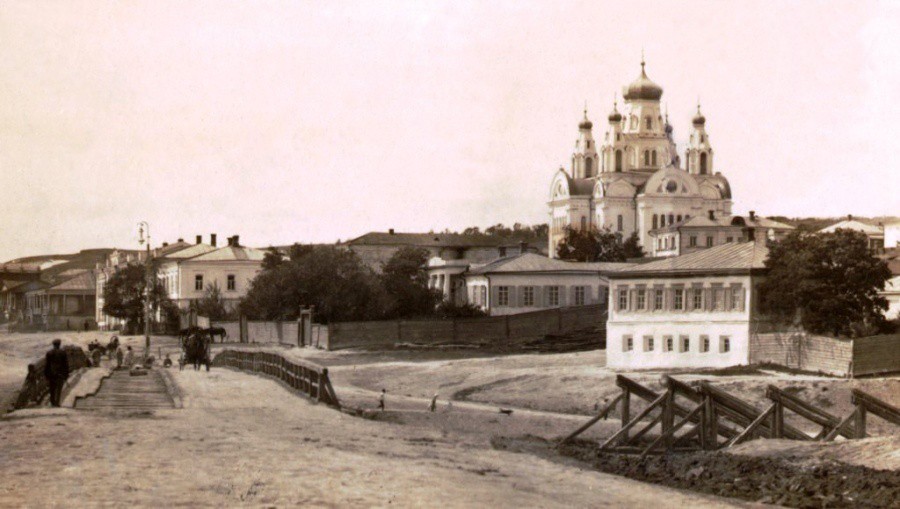 Церковь Троицы Живоначальной, Беловодск (Беловодский район, Украина, Луганская область). архивная фотография, Частная коллекция. Фото 1900-х годов