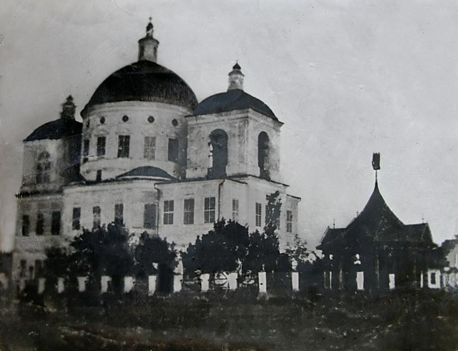 Фото преображенской церкви с козловка Церковь Спаса Преображения, Белогорье (Подгоренский район), фотография. архивная
