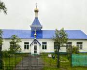 Церковь Иверской иконы Божией Матери, Вид с юга, с трассы<br>, Стародубское, Долинский городской округ, Сахалинская область