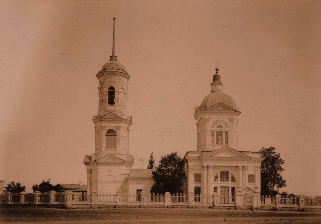 Церковь Успения Пресвятой Богородицы, Верхне-Курмоярская (Котельниковский район, Волгоградская область). архивная фотография, Частная коллекция. Фото 1910-х годов