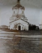 Церковь Рождества Христова, Западный фасад. Фото 1950-х годов из приходского архива<br>, Митякинская, Тарасовский район, Ростовская область