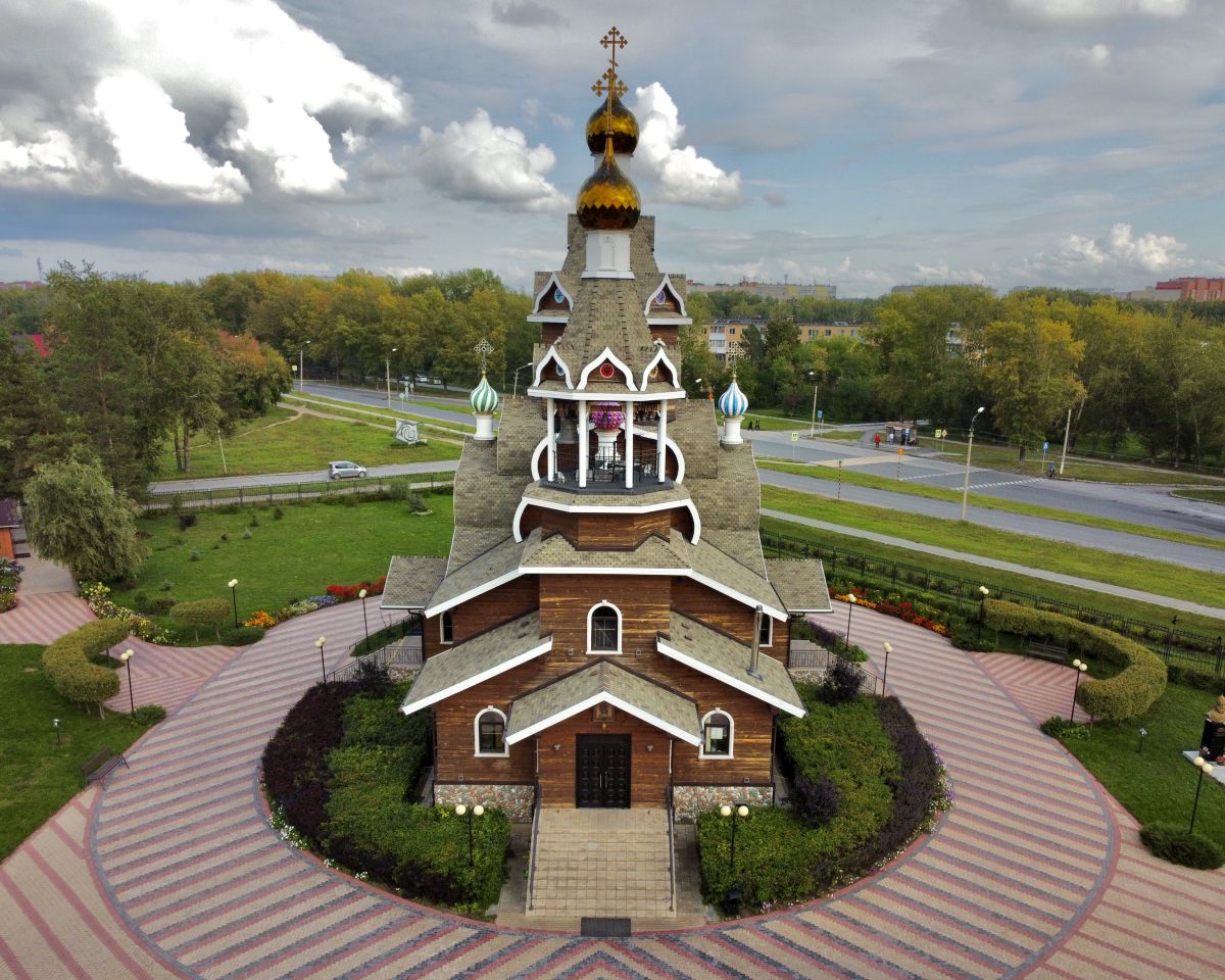 Церковь Богоявления Господня, Бердск (Бердск, город, Новосибирская область). фасады, Вид с запада