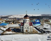 Церковь Параскевы Пятницы (новая), С дрона<br>, Шалинское, Манский район, Красноярский край