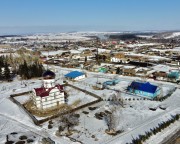 Церковь Параскевы Пятницы (новая), Вся территория вид с юга<br>, Шалинское, Манский район, Красноярский край