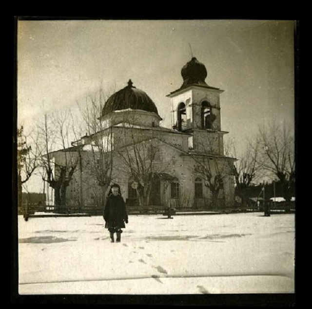 Церковь Николая Чудотворца (старая), Курганово (Полевской (Полевской ГО), Свердловская область). архивная фотография, Фото 1960-х годов из приходского архива