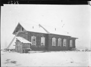 Неизвестная церковь, Церковь, перестроенная под школу. Фото 1938 года из фондов Красноярского краевого краеведческого музея. Автор Иван Иванович Балуев<br>, Чиринда, Эвенкийский район, Красноярский край