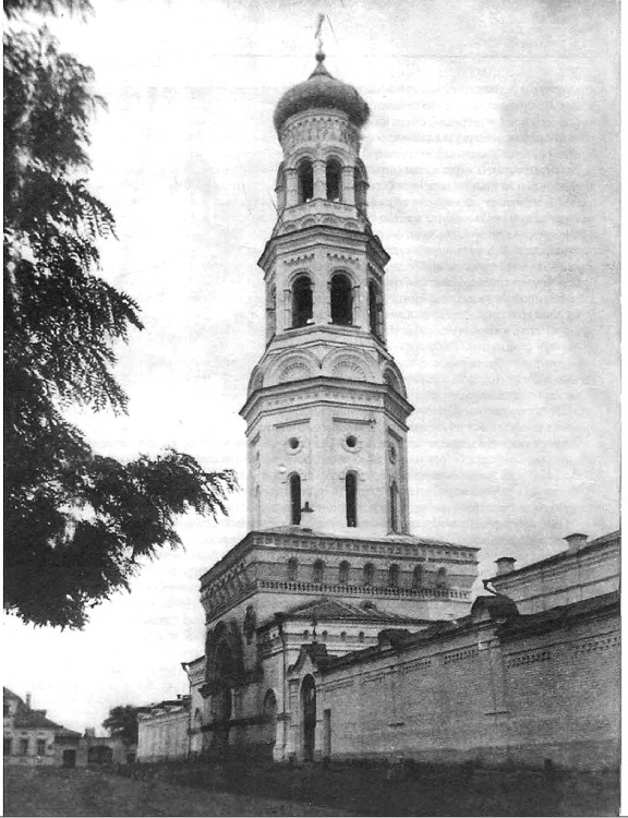 Астрахань. Благовещенский женский монастырь. Колокольня (утраченная). архивная фотография