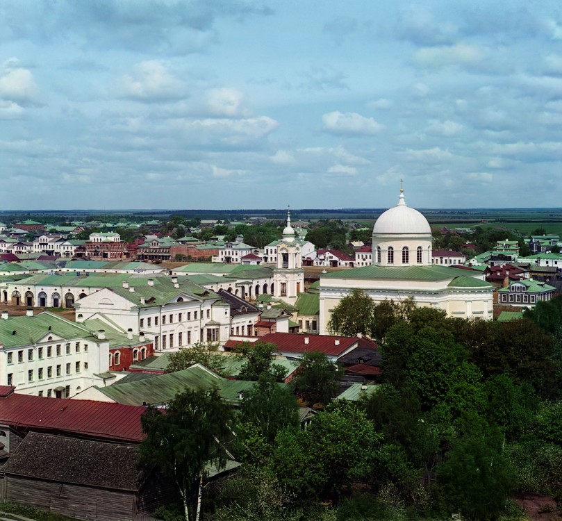 Церковь Рождества Христова, Ржев (Ржевский район и г. Ржев, Тверская область). архивная фотография, Фото 1910 г. С. М. Прокудина-Горского
