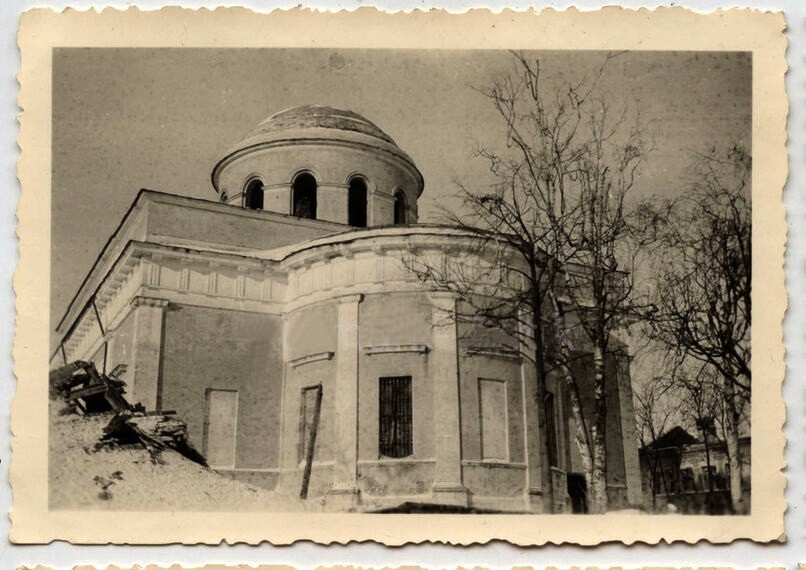 Церковь Рождества Христова, Ржев (Ржевский район и г. Ржев, Тверская область). архивная фотография, Фото 1942 г. с аукциона e-bay.de