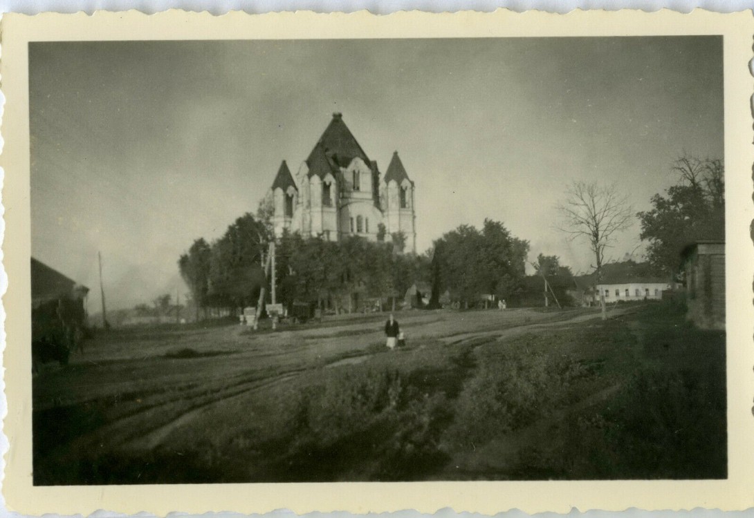 Церковь Флора и Лавра (старая), Зикеево (Жиздринский район, Калужская область). архивная фотография, Фото 1941 г. с аукциона e-bay.de