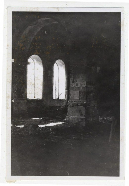 Церковь Рождества Христова, Дросково (Покровский район, Орловская область). архивная фотография, Внутри храма. Фото 1942 г. с аукциона e-bay.de