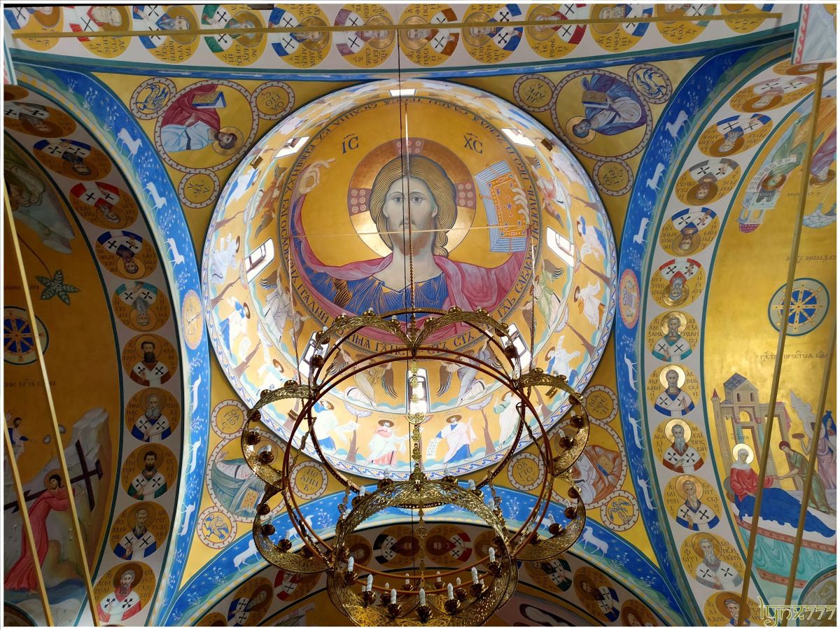 Церковь Алексия (Нейдгардта), Ленинский район (Нижний Новгород, город, Нижегородская область). интерьер и убранство, роспись центрального купола