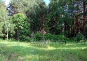 Церковь Преображения Господня, Крест на месте распиленной на дрова церкви.<br>, Оснополье, Устюженский район, Вологодская область