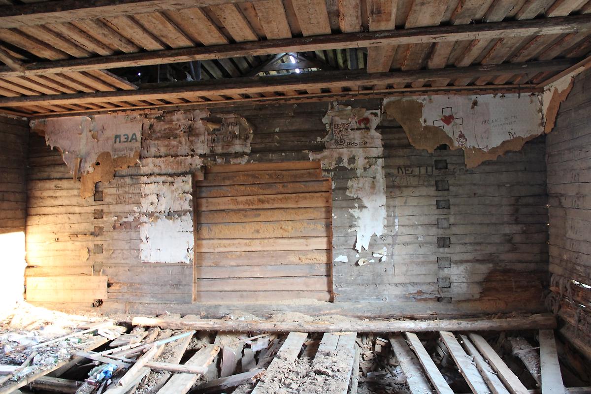 Трапезная - север, интерьер и убранство. Церковь Илии Пророка, Мосеево (Вашкинский район, Вологодская область)