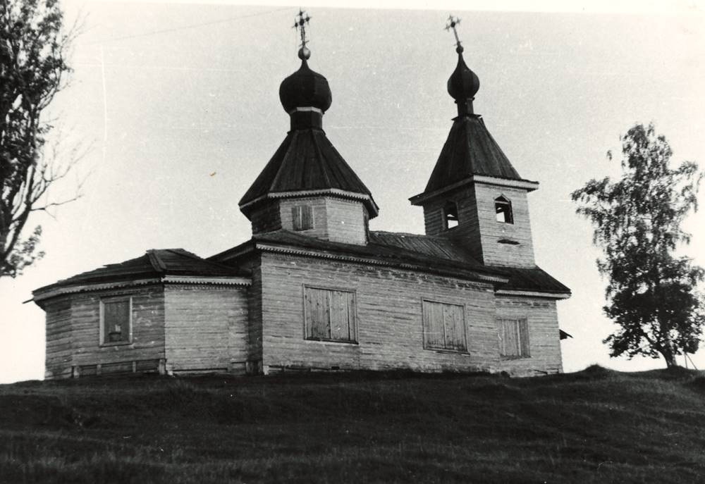 Церковь Иоанна Предтечи, Пантелеево (Никольский район, Вологодская область). архивная фотография, Фото советского периода с сайта Информационно-методического центра культуры и туризма г. Никольска