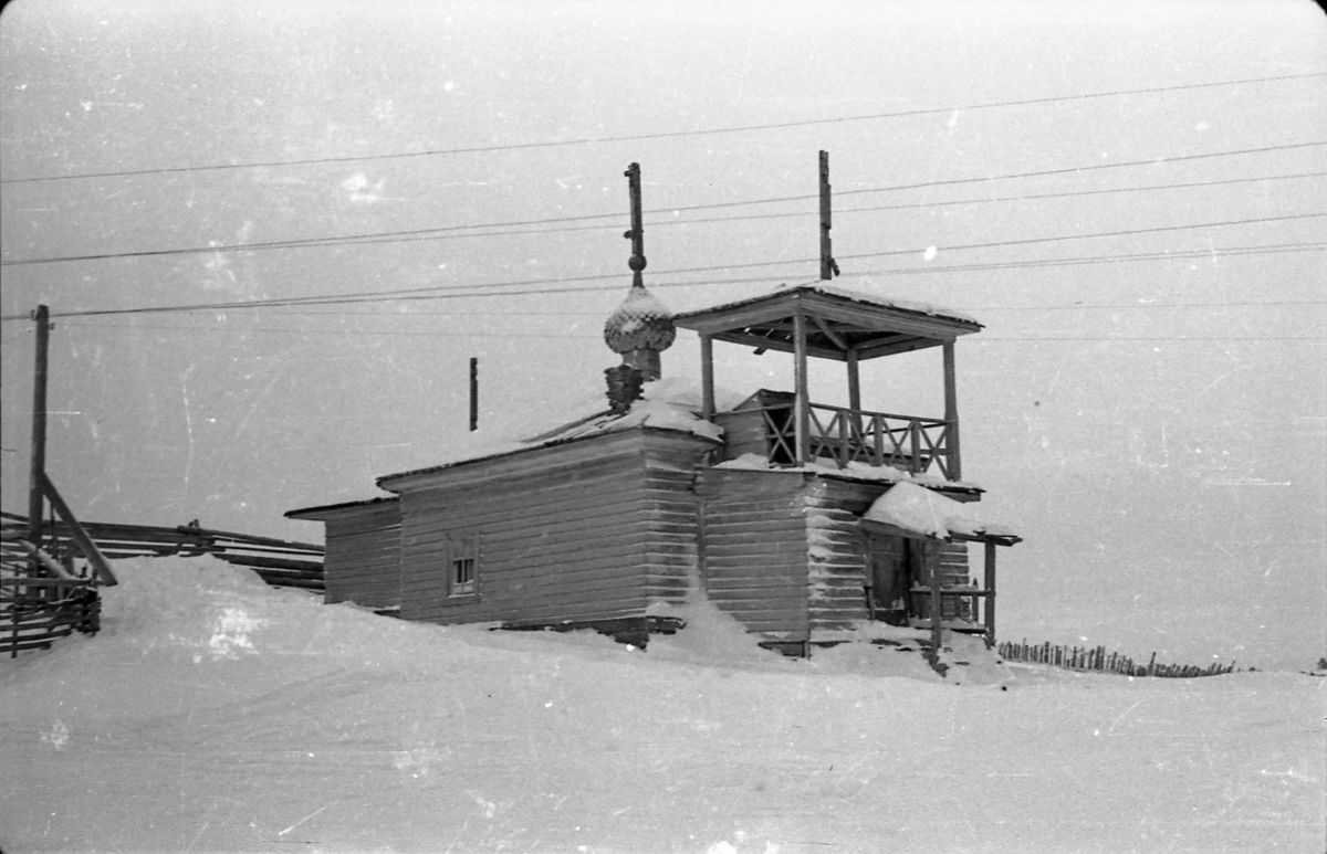 Церковь Николая Чудотворца, Гридино (Кемский район, Республика Карелия). архивная фотография, Фото 1960-65 годов из архива школы № 739 г. Москвы