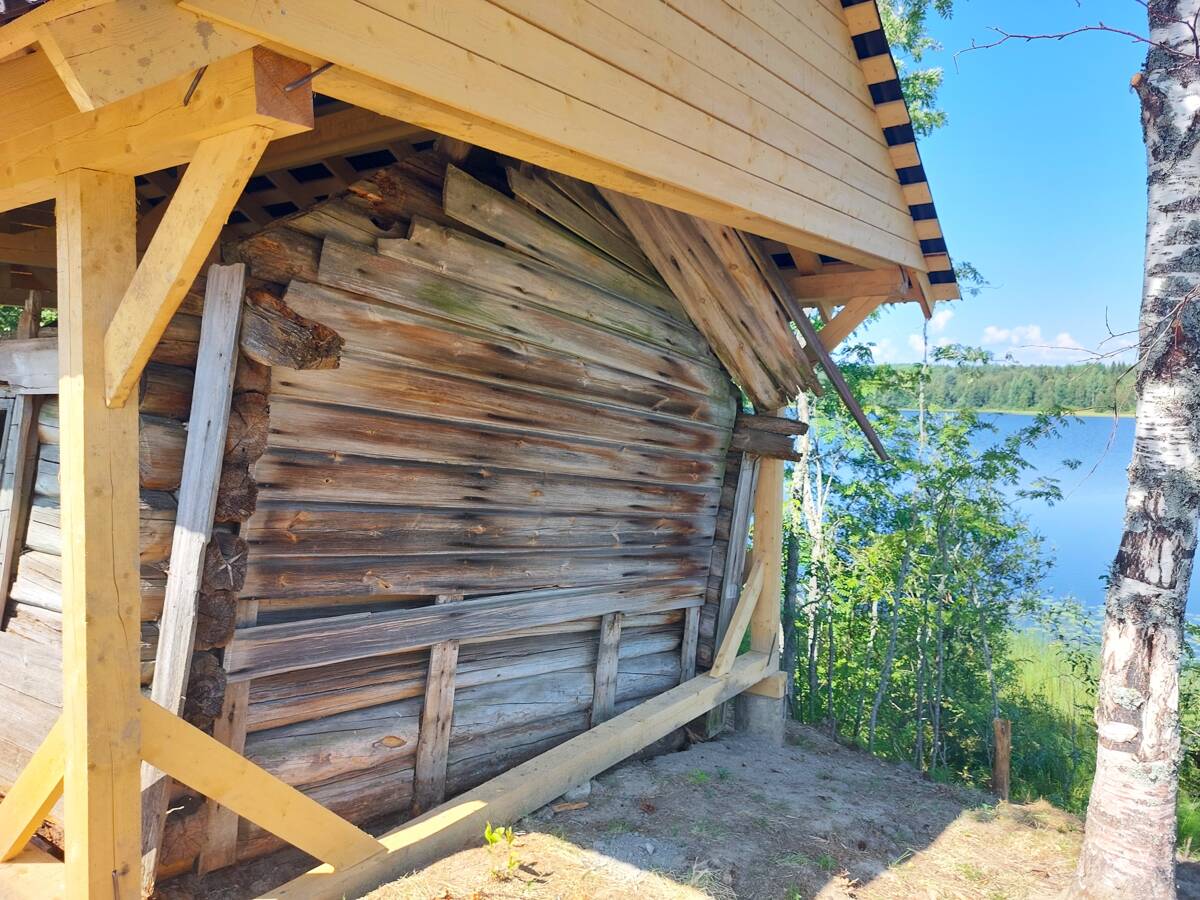 Неизвестная часовня (старая), Коткозеро (Виллала) (Олонецкий район, Республика Карелия). архитектурные детали