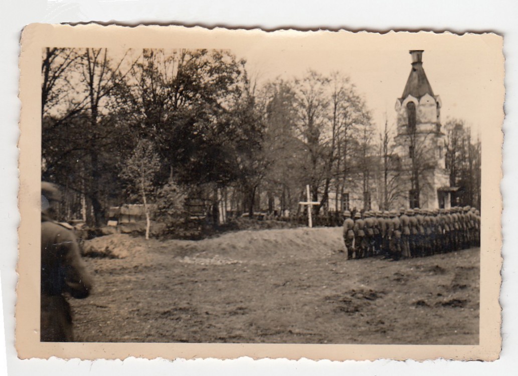 Ново-Успенск. Церковь Успения Пресвятой Богородицы. архивная фотография, Единственное фото храма целиком. Фото 1941 г. с аукциона e-bay.de