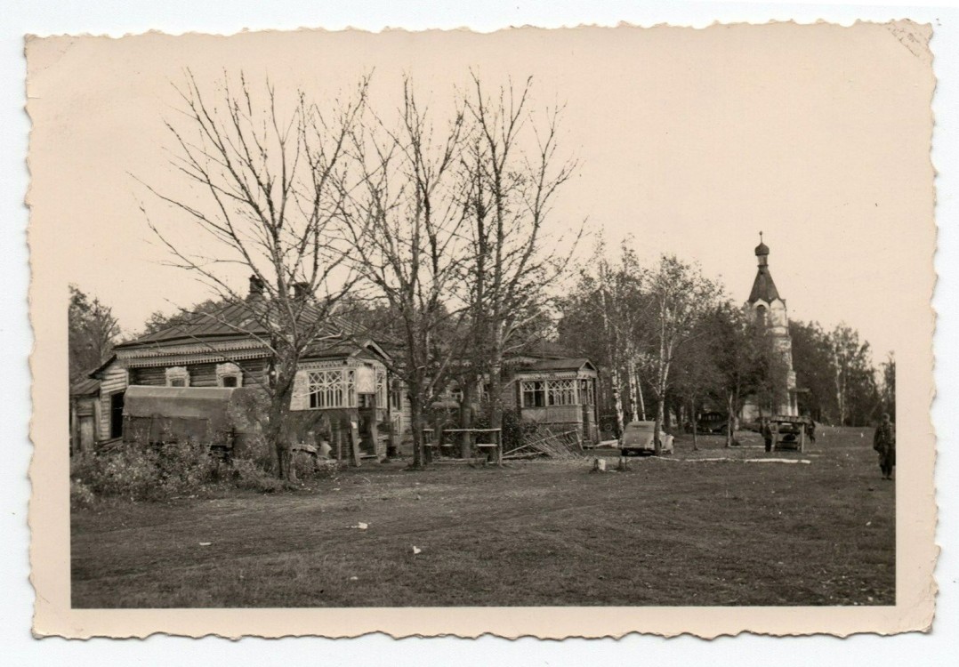 Ново-Успенск. Церковь Успения Пресвятой Богородицы. архивная фотография, Колокольня храма. Фото 1941 г. с аукциона e-bay.de