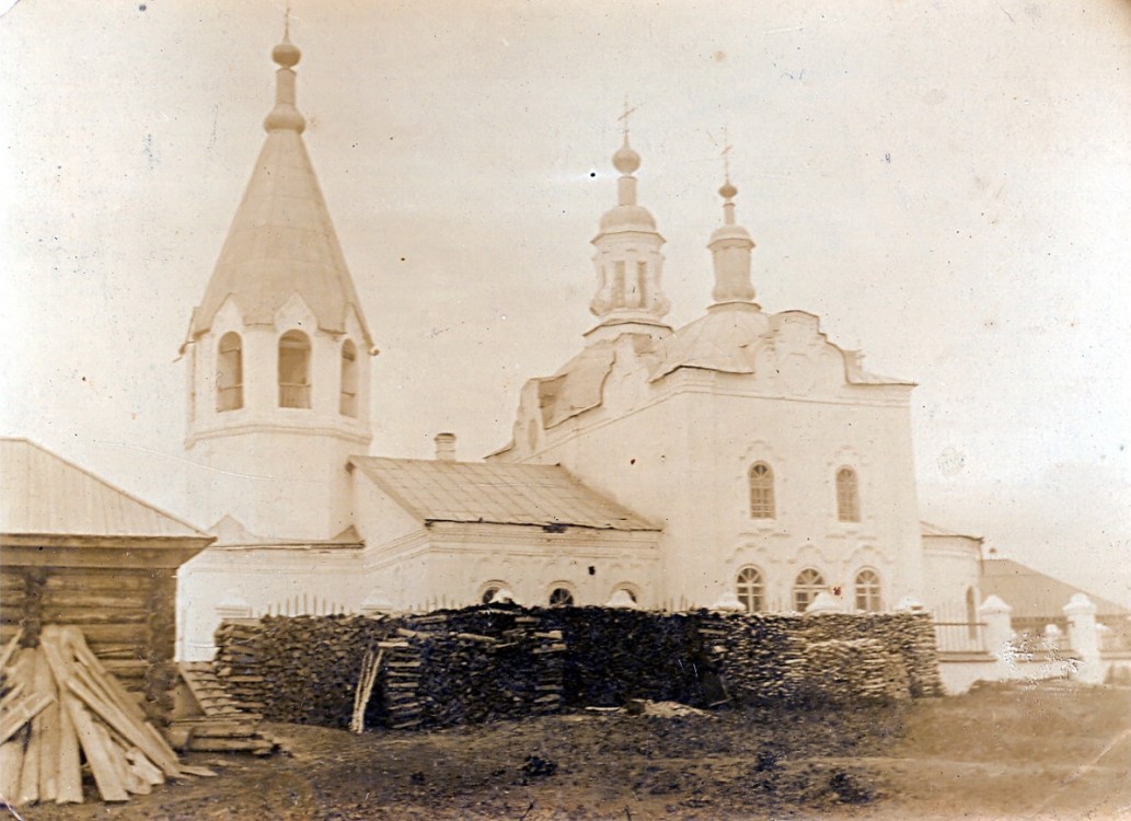 Тесь. Церковь Казанской иконы Божией Матери. архивная фотография, Старинное фото