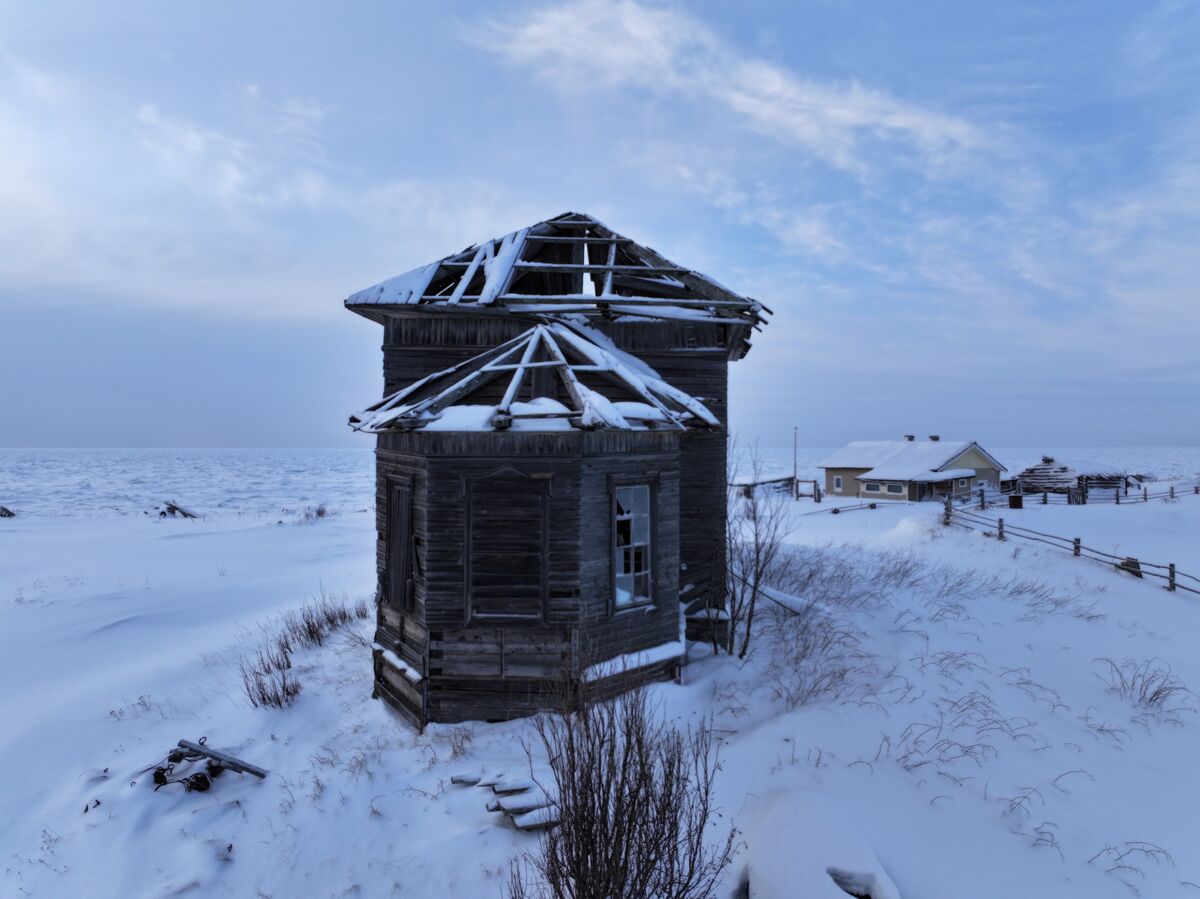 Церковь Сретения Господня, Козлы (Приморский район, Архангельская область). фасады