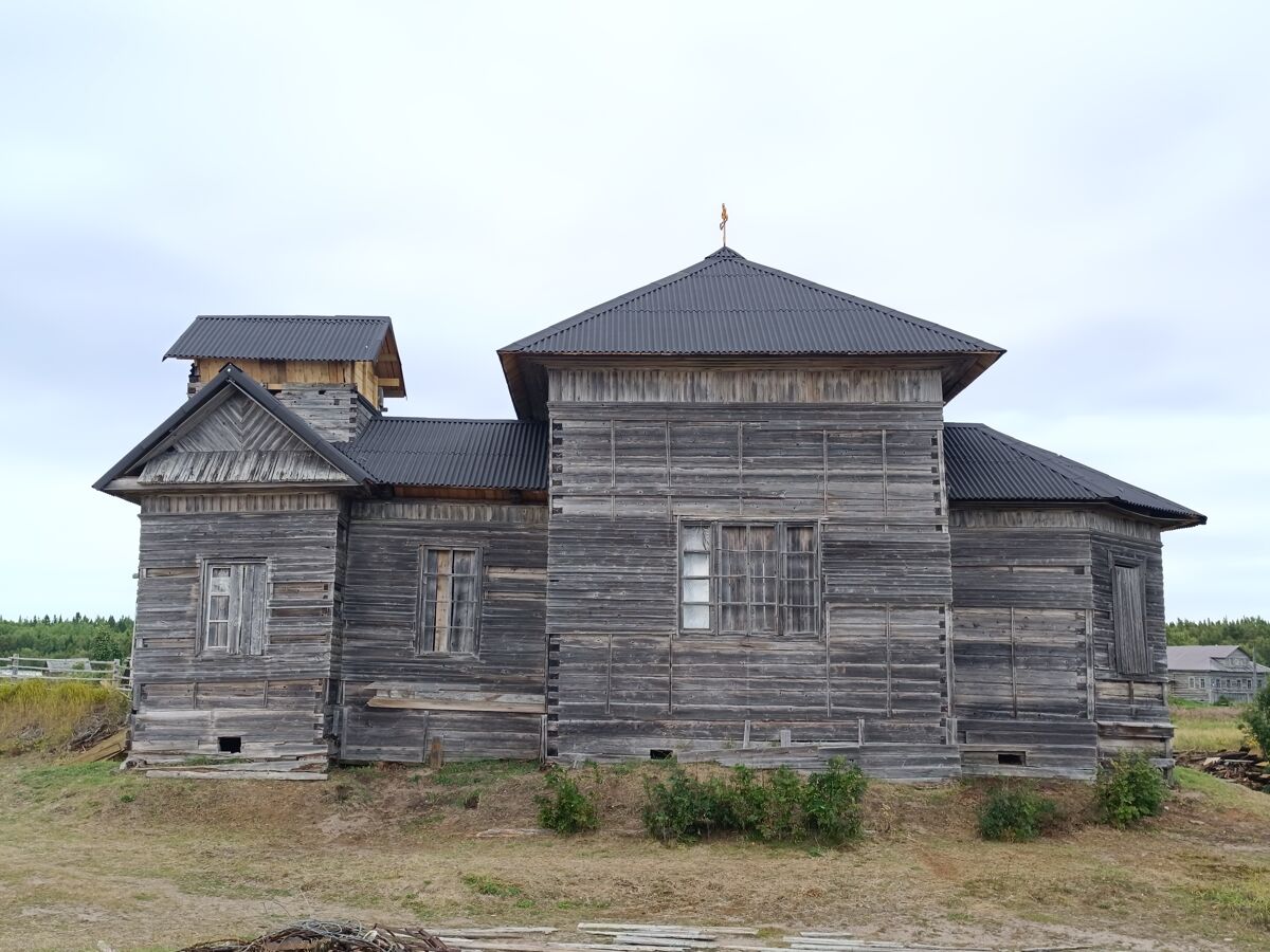 Церковь Сретения Господня, Козлы (Приморский район, Архангельская область). фасады, После консервации проектом 