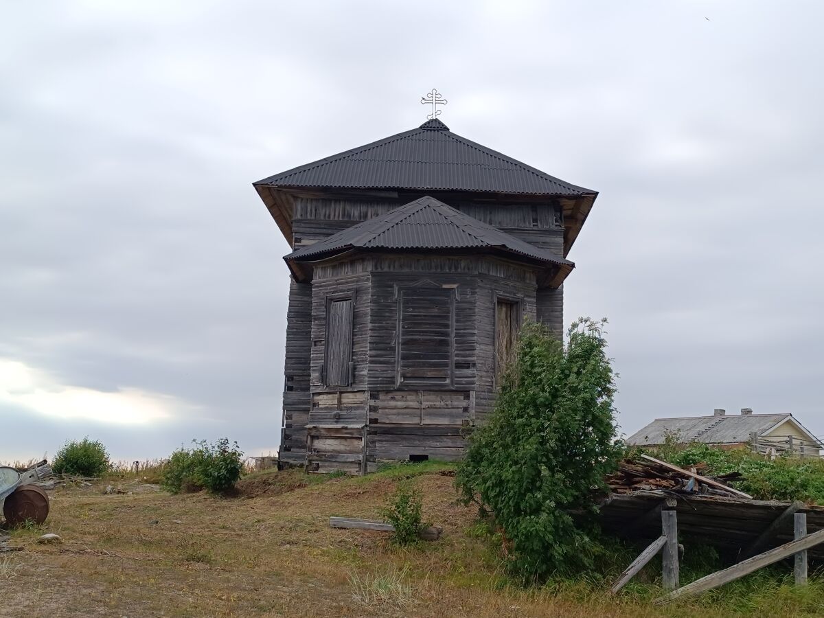 Церковь Сретения Господня, Козлы (Приморский район, Архангельская область). фасады, После консервации проектом 