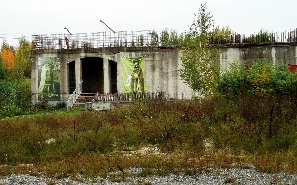 Строительство собора., фасады. Церковь Александра Невского (строящаяся), Владикавказ (Владикавказ, город, Республика Северная Осетия-Алания)
