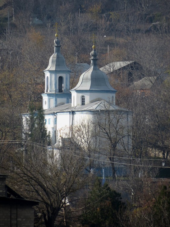 Вадул-Рашкув. Церковь Михаила Архангела. общий вид в ландшафте