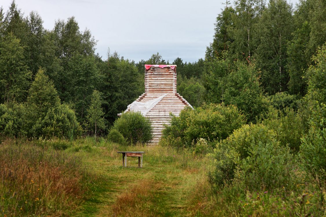 Куженкино. Часовня Параскевы Пятницы (новая). фасады, На июль 2019 - часовня полностью перестраивается, в других формах