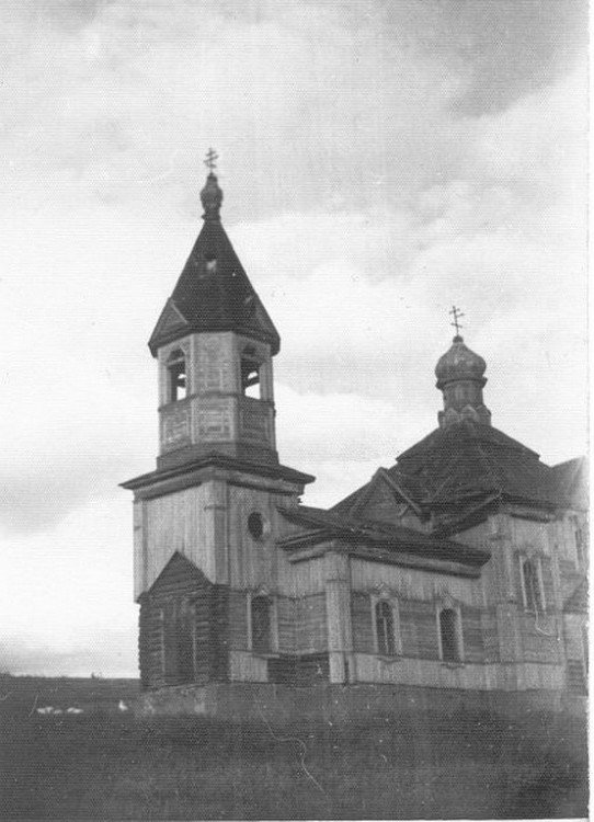 Церковь Покрова Пресвятой Богородицы, Большая Ченчерь (Казанский район, Тюменская область). архивная фотография, Фото советского периода из архивов Никольского храма села Казанского