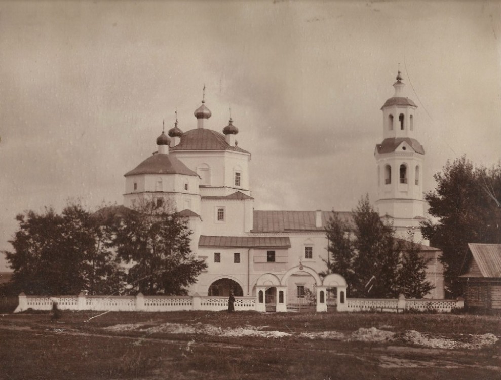 Новоспасское. Церковь Спаса Преображения. архивная фотография, Фотография 1926 года из архива А.А. Абрамовой и Т.А. Панфиловой