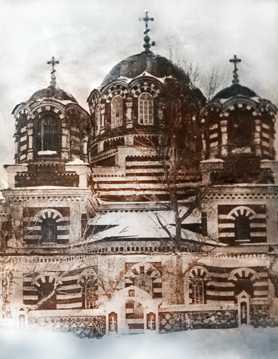 Коромысловка. Церковь Космы и Дамиана. архивная фотография, Фото нач. 20 в. Источник - сообщество 