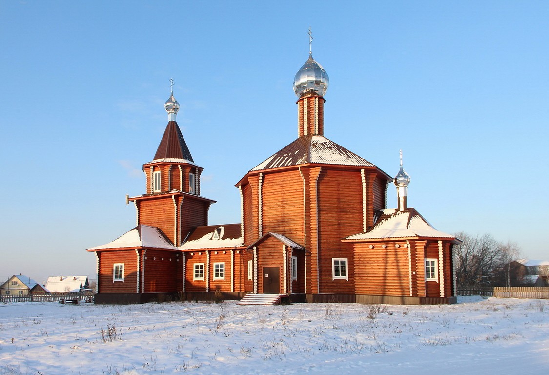 Церковь Николая Чудотворца, Бисерово (Афанасьевский район, Кировская область). фасады, Вид с юга.