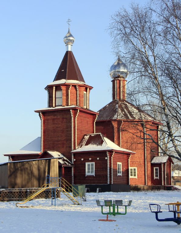 Бисерово. Церковь Николая Чудотворца. фасады, Вид с юго-запада.